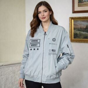 Monat Gear Varsity Zip Up Bomber Jacket Unisex